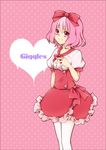  dress giggles happy_tree_friends pantyhose pink_dress pink_eyes pink_hair shiunga315 short_hair solo 