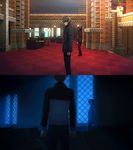  animated animated_gif brown_hair comparison emiya_shirou fate/stay_night fate/unlimited_blade_works fate/zero fate_(series) kotomine_kirei kotomine_risei lowres priest red_hair tohsaka_tokiomi walking 