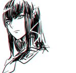  allenkung1 chromatic_aberration close-up kill_la_kill kiryuuin_satsuki serious sketch solo 