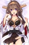  bra japanese_clothes kantai_collection kongou_(kancolle) pantsu shirokitsune 