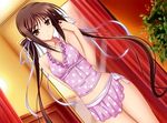  1girl breasts brown_eyes brown_hair highres houjouin_seika long_hair looking_at_viewer official_art princess_lover small_breasts solo standing 