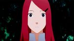  &gt;_&lt; 1girl animated animated_gif eyes_closed lowres naruto naruto_shippuuden o3o red_hair uzumaki_kushina 