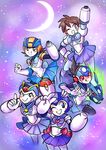  ;) ;q androgynous arm_cannon bishoujo_senshi_sailor_moon blue_eyes blush_stickers brown_hair colorized cosplay crescent_moon crossdressing crossover downscaled hand_on_hip helmet hoshikawa_subaru_(rockman) magical_girl md5_mismatch moon multiple_boys multiple_persona one_eye_closed resized rock_volnutt rockman rockman_(character) rockman_(classic) rockman_dash rockman_exe rockman_exe_(character) rockman_x ryuusei_no_rockman sailor_senshi smile spot_color super_smash_bros. tongue tongue_out v visor weapon x_(rockman) yellow_kirby 