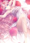  bad_id bad_pixiv_id balloon bare_shoulders blue_eyes dress envelope heart highres just_be_friends_(vocaloid) long_hair looking_at_viewer lyodi megurine_luka parted_lips pink_hair solo very_long_hair vocaloid 