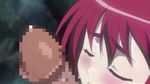  1girl animated animated_gif blush censored koutetsu_no_majo_anneroze licking otonashi_miki penis red_hair school_uniform serafuku 