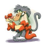 2019 anthro baboon by-nc-nd cartoon_network creative_commons digital_media_(artwork) fur group hamadryas_baboon i._m._weasel i._r._baboon i_am_weasel male mammal monkey mustelid orlandofox primate simple_background weasel 
