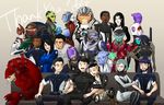  6+girls alien android aria_t'loak_(mass_effect) arm_hug asari ashley_williams aura baby bald baseball_cap black_hair blue_eyes blue_skin blush bodysuit commander_shepard commander_shepard_(male) couch couple dark_skin drell edi_(mass_effect) eve_(mass_effect) everyone extra_eyes facial_hair falere full_body_tattoo garrus_vakarian geth goatee green_skin grey_skin group_picture grunt_(mass_effect) hat holding_hands holographic_monitor humanoid_robot interlocked_fingers jack_(mass_effect) jacob_taylor james_vega javik_(mass_effect) joker_(mass_effect) kolyat_krios krogan legion_(mass_effect) liara_t'soni mass_effect mass_effect_3 military military_uniform miranda_lawson mordin_solus multiple_boys multiple_girls mustache n7_armor photo_(object) power_armor prothean purple_skin quarian rila robot robot_joints salarian samara_(mass_effect) sawa_(saza) scouter short_ponytail sitting sparkle steve_cortez sweatdrop tali'zorah tattoo thane_krios thank_you time_paradox turian uniform urdnot_wrex very_dark_skin 