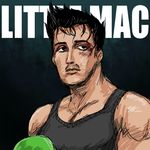  black_hair boxing_gloves little_mac oro_(zetsubou_girl) parody punch-out!! rocky_balboa rocky_iv super_smash_bros. sylvester_stallone tank_top trait_connection 