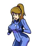  animated animated_gif bad_deviantart_id bad_id blinking blonde_hair bodysuit bouncing_breasts breasts covered_nipples large_breasts long_hair metroid mole mole_under_mouth penelope_and_me ponytail samus_aran skin_tight solo white_background zero_suit 