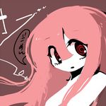  al_bhed_eyes commentary_request long_hair lowres marisu open_mouth pink_hair portrait red_eyes solo 