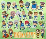  6+boys armband bandaid black_eyes blue_hair breasts brown_eyes brown_hair cape chibi endou_mamoru everyone eyepatch fubuki_shirou fudou_akio gloves goalkeeper goggles goggles_on_head gouenji_shuuya green_eyes grin hair_over_one_eye hairlocs headband hijikata_raiden inazuma_eleven inazuma_eleven_(series) inazuma_japan kabeyama_heigorou kazemaru_ichirouta kidou_yuuto kino_aki kiyama_hiroto kogure_yuuya kudou_fuyuka kurimatsu_teppei long_hair looking_at_viewer matsuno_kuusuke medium_breasts midorikawa_ryuuji mizuhara_aki mukata_masaru multicolored_hair multiple_boys multiple_girls one_eye_closed open_mouth otonashi_haruna pink_hair pleated_skirt ponytail purple_hair raimon_natsumi red_hair sakuma_jirou short_hair skirt smile soccer_uniform someoka_ryuugo sportswear standing sunglasses tachimukai_yuuki tobitaka_seiya tsunami_jousuke two-tone_hair uniform_number utsunomiya_toramaru white_hair yamino_kageto 