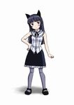  animal_ears bad_id bad_pixiv_id black_hair blouse cat_ears gokou_ruri lolita_fashion long_hair mole mole_under_eye ore_no_imouto_ga_konna_ni_kawaii_wake_ga_nai pantyhose purple_eyes sakaki_youma solo standing 