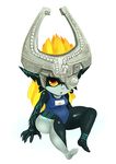  bad_id bad_tumblr_id barefoot belly blonde_hair blue_swimsuit breasts helmet imp long_hair mato_spectoru midna one-piece_swimsuit plump pointy_ears red_eyes school_swimsuit small_breasts solo swimsuit the_legend_of_zelda the_legend_of_zelda:_twilight_princess wide_hips yellow_sclera 