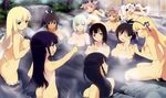  6+girls angry ass asuka_(senran_kagura) black_hair blonde_hair breasts brown_hair butt_crack dark_skin eyes_closed female girl haruka_(senran_kagura) hibari_(senran_kagura) highres homura_(senran_kagura) ikaruga_(senran_kagura) katsuragi_(senran_kagura) large_breasts long_hair mirai_(senran_kagura) multiple_girls nude official_art onsen pink_hair saliva senran_kagura senran_kagura_(series) sitting smile water white_hair yaegashi_nan yagyuu_(senran_kagura) yomi_(senran_kagura) 