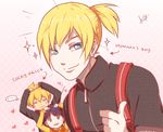  1girl 2boys blonde_hair blue_eyes blue_hair child multiple_boys naruto naruto:_the_last pale_skin smile thumbs_up uzumaki_boruto uzumaki_himawari yamanaka_inojin ysue-chan 