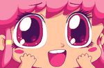  1girl animated animated_gif blush_stickers giffany gravity_falls happy lowres paul_robertson pink_hair smile solo 
