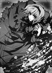  alice_margatroid bad_id bad_pixiv_id greyscale hairband leona_(pixiv) monochrome short_hair solo touhou 