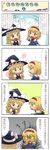  2girls 4koma alice_margatroid bad_id bad_pixiv_id blonde_hair blood comic female_pervert kirisame_marisa multiple_girls nosebleed partially_translated pervert saliva shiroi_karasu touhou translation_request you_gonna_get_raped 