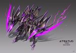  gia glowing gradient gradient_background grey_background highres huge_weapon machinery mecha no_humans original pixiv_robot_wars_v shadow signature simple_background standing sword weapon 