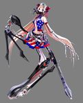  american_flag american_flag_shirt blonde_hair calne_ca flag_print highres long_hair maeda_koutarou original print_skirt skirt solo very_long_hair vocaloid 