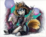  aerosaur83 blade_runner blonde_hair crossover doll equine feathers female friendship_is_magic hair hooves horn horse looking_at_viewer mammal my_little_pony pegasus pony pris replicant tempest_shadow_(mlp) toy unicorn winged_unicorn wings 