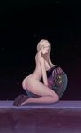  1girl animated animated_gif blonde_hair bouncing_breasts breasts dark_star grimhelm monster nude sex 