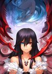 bellezza_felutia black_hair blue_eyes downscaled fur heterochromia highres jewelry long_hair looking_at_viewer male_focus md5_mismatch necklace original otoko_no_ko patipat_asavasena red_eyes resized solo upper_body 