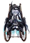  amputee blue_eyes destroyer_hime double_amputee empty_eyes gauntlets gloves highres kantai_collection legless long_hair ogawa_shou school_uniform serafuku shinkaisei-kan side_ponytail solo torpedo wheelchair white_hair white_skin 