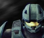  halo_(game) helmet master_chief power_suit ryu-akt simple_background solo spartan video_game 