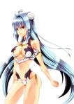  android bad_id bad_pixiv_id bikini blue_hair highres kos-mos long_hair matano_maya red_eyes solo swimsuit xenosaga xenosaga_episode_iii 