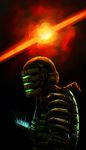  armor dead_space ha-chan highres isaac_clarke male_focus science_fiction solo spacesuit 