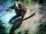  bad_pixiv_id cyborg cyborg_ninja gray_fox hayaken metal_gear_(series) metal_gear_solid ninja solo sword weapon 