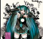  bad_id bad_pixiv_id detached_sleeves green_eyes green_hair hatsune_miku headphones headset highres long_hair necktie skirt solo thighhighs tomatika twintails very_long_hair vocaloid 