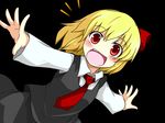  blonde_hair d-so fang red_eyes rumia solo touhou 