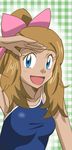  blonde_hair blue_eyes bow happy pokemon pokemon_(anime) serena_(pokemon) swimsuit tagme tentoku 