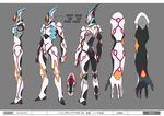  iseki_shuuichi japan_animator_expo me!me!me! multiple_views no_humans official_art power_armor power_suit shuu-chan_(me!me!me!) turnaround 