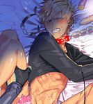  bad_id bad_pixiv_id barbell_piercing blonde_hair breath bridge_piercing clenched_teeth collar cum cum_on_body cum_on_boy dildo dramatical_murder ear_piercing earrings funpjinju jewelry labret_piercing lip_piercing male_focus multiple_boys noiz_(dramatical_murder) nose_piercing piercing pov seragaki_aoba solo_focus teeth vibrator yaoi 