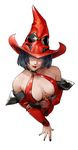  arc_system_works bare_shoulders black_hair blue_eyes bob_cut detached_sleeves guilty_gear guilty_gear_xx hat i-no lips lipstick makeup orushibu red_lipstick short_hair solo 