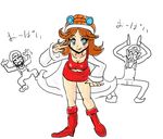  mona mona_(warioware) nintendo orange_hair wario_ware warioware 