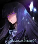  agasang crystal dress frederica_bernkastel long_hair purple_eyes purple_hair serious solo umineko_no_naku_koro_ni 