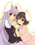  aki081 animal_ears bunny_ears inaba_tewi multiple_girls red_eyes reisen_udongein_inaba touhou 