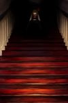 dark darkness hair_ribbon horror_(theme) oisin red_eyes ribbon rumia sitting solo stairs touhou waiting 