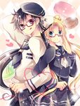  :q adjusting_eyewear alternate_costume alternate_eye_color aqua_eyes back-to-back bad_id bad_pixiv_id bangs bespectacled bishoujo_senshi_sailor_moon black_hair blonde_hair dress food glasses hat heart heart_of_string kokonoe_miya locked_arms long_hair low_ponytail macaron multiple_girls parted_bangs ponytail purple_eyes sailor_dress sailor_hat seiya_kou tongue tongue_out tsukino_usagi 