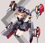  black_legwear black_skirt blonde_hair blue_eyes blush downscaled gloves hat iron_cross kantai_collection kneehighs long_hair long_sleeves machinery md5_mismatch military military_uniform naruse_hirofumi outstretched_arm peaked_cap prinz_eugen_(kantai_collection) resized skirt smile solo turret twintails uniform white_gloves 