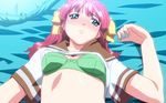  animated animated_gif assisted_exposure blush bra breast_grab breasts grabbing green_eyes lovers nipples osawa_hinako pink_hair small_breasts source_request underwear undressing 