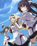  cecilia_alcott huang_lingyin infinite_stratos infinite_stratos_2 school_uniform screening seifuku shinonono_houki thighhighs 