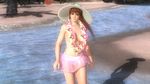  3d alternate_costume beach breasts dead_or_alive dead_or_alive_5 dead_or_alive_5_last_round kasumi_(doa) large_breasts lei official_art tecmo topless 