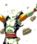  bad_id bad_pixiv_id commentary dragon_ball dragon_ball_z green_skin kuso_miso_technique male_focus masao parody piccolo rock solo torn_clothes 