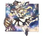  bad_id bad_pixiv_id blonde_hair braid broom hat kiris kirisame_marisa short_hair solo touhou witch_hat yellow_eyes 