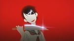  black_hair fuura_kafuka knife no_face sayonara_zetsubou_sensei seifuku short_hair smile tagme yandere 